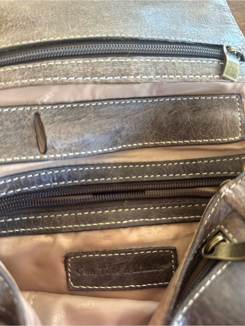 Gun Tote’n Mamas 👜 Leather Crossbody Organizer Concealed Carry Purse - Picture 4 of 4